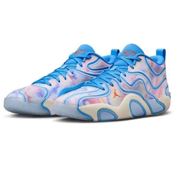 Jordan Tatum 3 Platinum Cloud 0 University Blue/Camellia Men’s size 11 NEW!!! - Picture 2 of 9